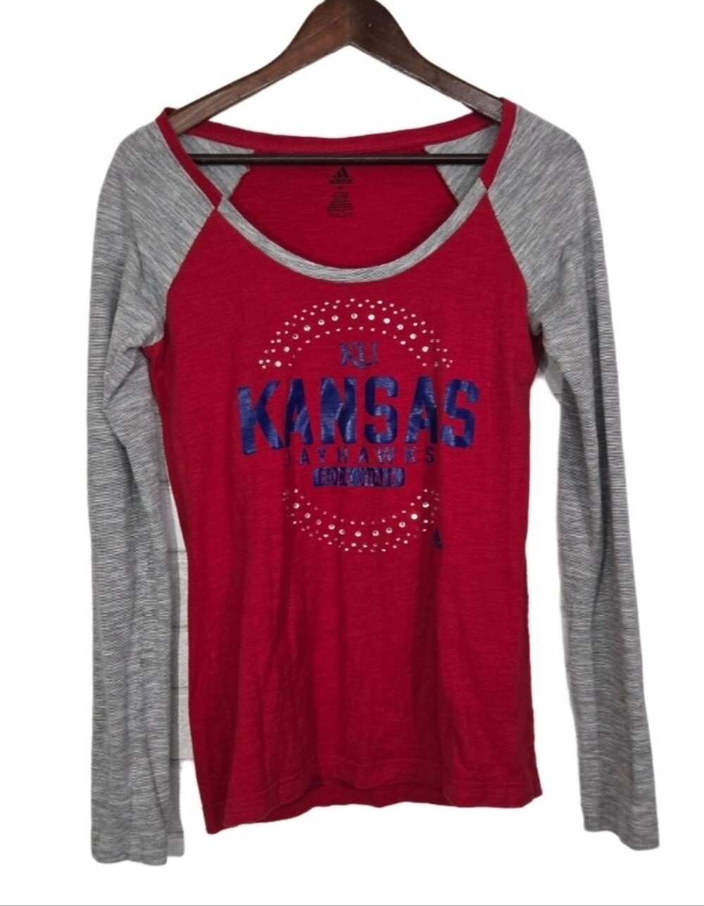 ADIDAS Kansas Jayhawks baseball tee